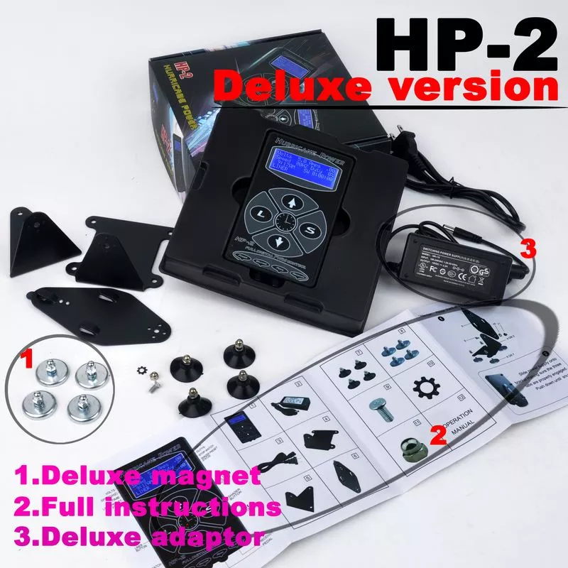 100% upprunalegur fellibylur HP-2 Tattoo Power Supply Green Box