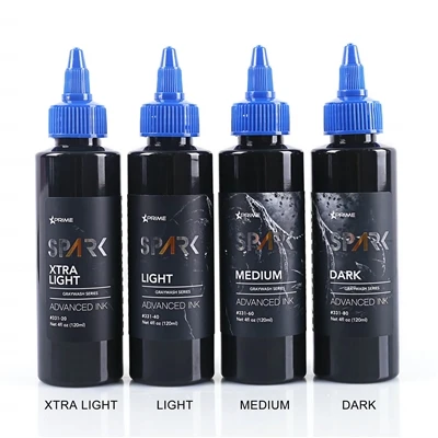 Lífræn 4oz 120ml Graywash förðun svart húðflúrblek