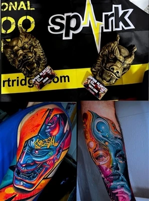 SPARK Artist @anfitriontattoo segist hafa tvöfaldan sigur á Expo Tattoo Cultu...