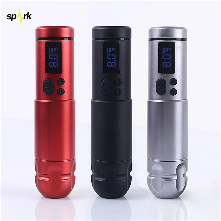 Professional 2 rafhlöður Spark Wireless Tattoo Machine 2024