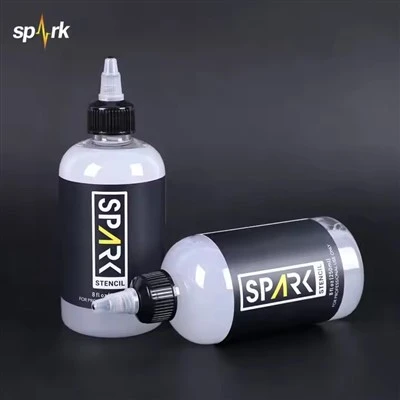 Slétt efni 4 fl oz þvo fljótandi stencil flutnings hlaup fyrir líkams- og fót húðflúrlistamenn tómarúm tækni