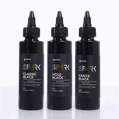 Neistaverksmiðja Sérsniðin hágæða dökk svört þvo litarefni litblöndunartæki Triple Professional Vice Black Tattoo Ink