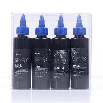 Neisti nýjasta 4oz*4 grár þvottasett vatnsheldur tímabundið húðflúrblek