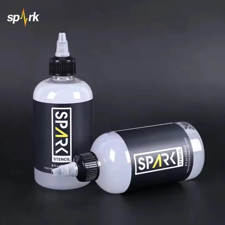 Neisti raunsæ vegan stencil vingjarnlegur hratt - þurrkun formúluflutningsflutnings hlaup 8 fl oz (240 ml) fyrir húðflúrstencil forrit