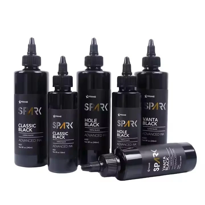 Spark Factory Custom High Quality Dark Black Wash Pigment Color Mixer Triple Professional Vice Black Tattoo Ink
