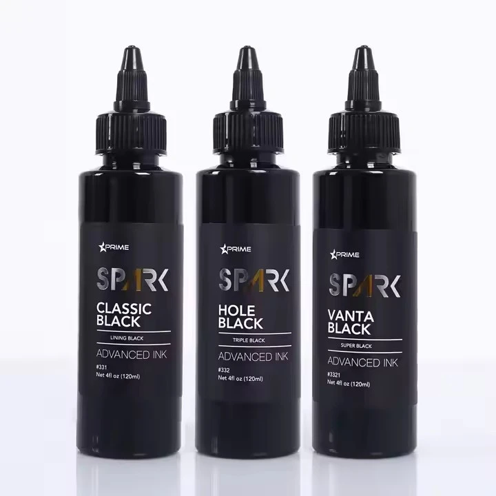 Spark Factory Custom High Quality Dark Black Wash Pigment Color Mixer Triple Professional Vice Black Tattoo Ink