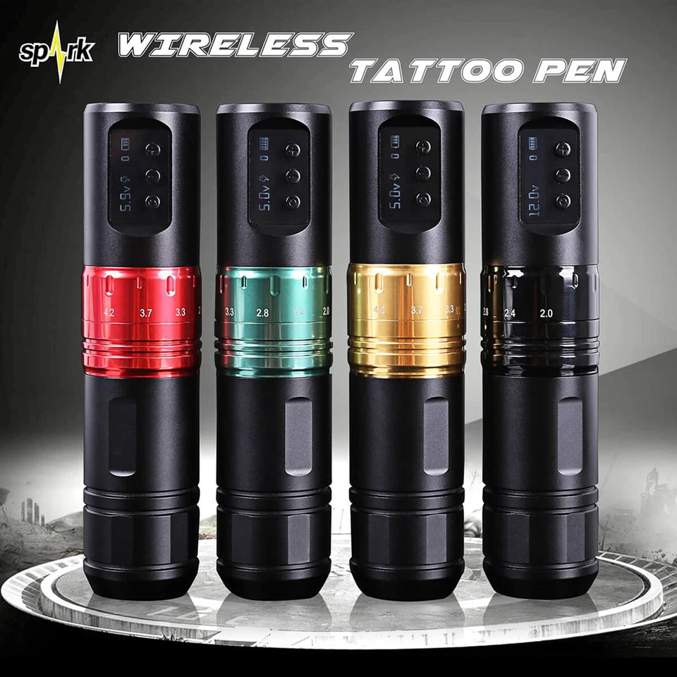 Tattoo Cartridge Machine Pen With 1600mAh Wireless Power Digital LED Display
