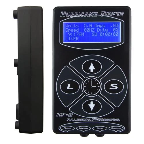 Ódýrt fellibyl HP-2 Tattoo Power Supply Digital Tattoo Power
