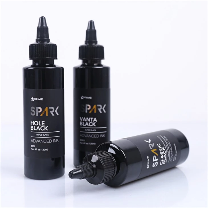Classic Black 4OZ fóður Black Ink Series Spark Tattoo Ink Tattoo Ink Black Light