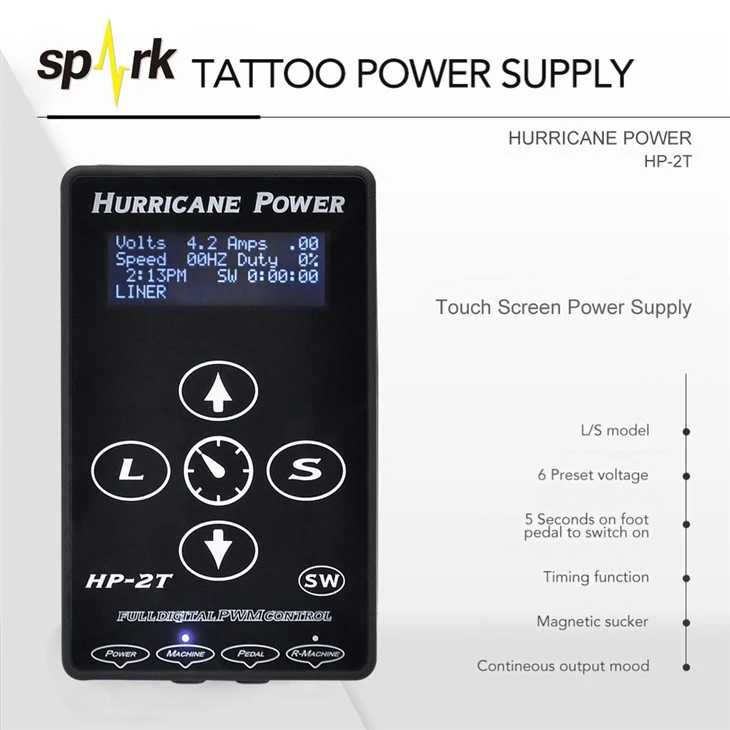 Rafmagns   Power   Supply   Tattoo   Digital   Hurricane   Tattoo   Power   Supplies