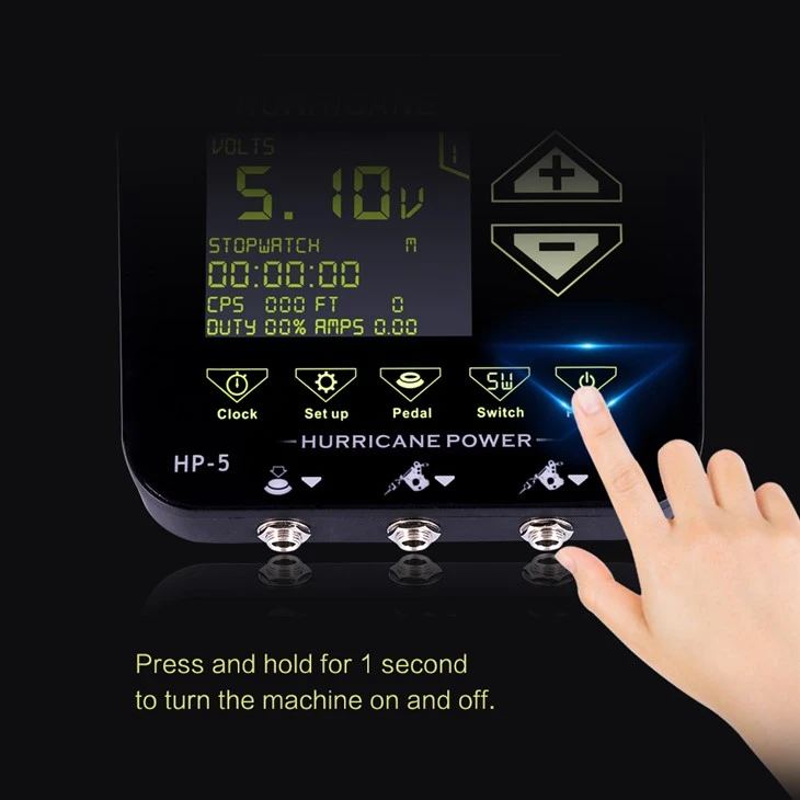 Hönd Touch Tattoo Power Supply Digital