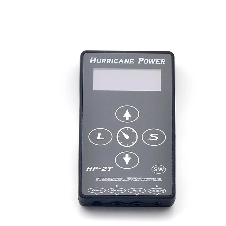 LCD Tattoo Power Supply Hurricane Power Supply fyrir húðflúrvélar