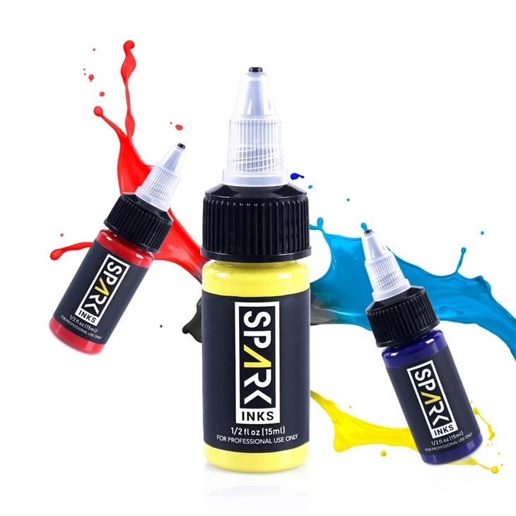Spark 14 Colors Tattoo Ink Permanent Body Safe Original Tattoo Ink
