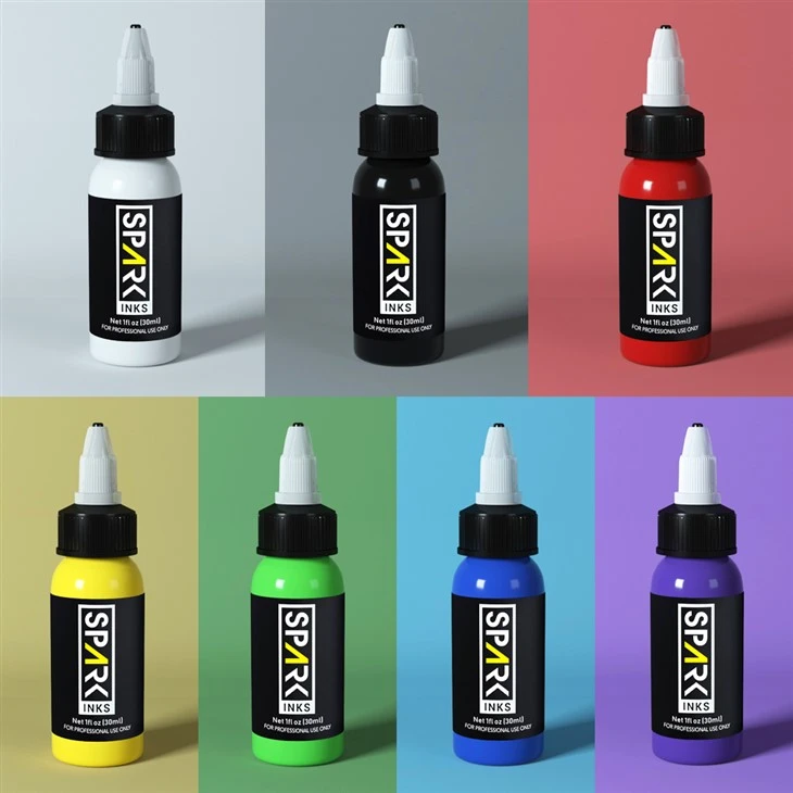 Spark Black Tattoo Ink 1oz