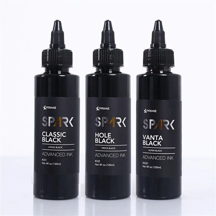 Vanta Black 4OZ Super Black Ink Series Spark Tattoo Ink Tattoo Ink Set Professional